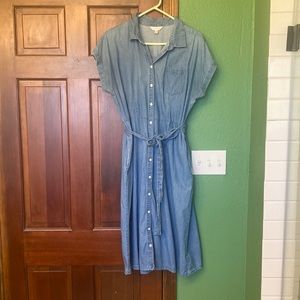 Chambray Shirt Dress